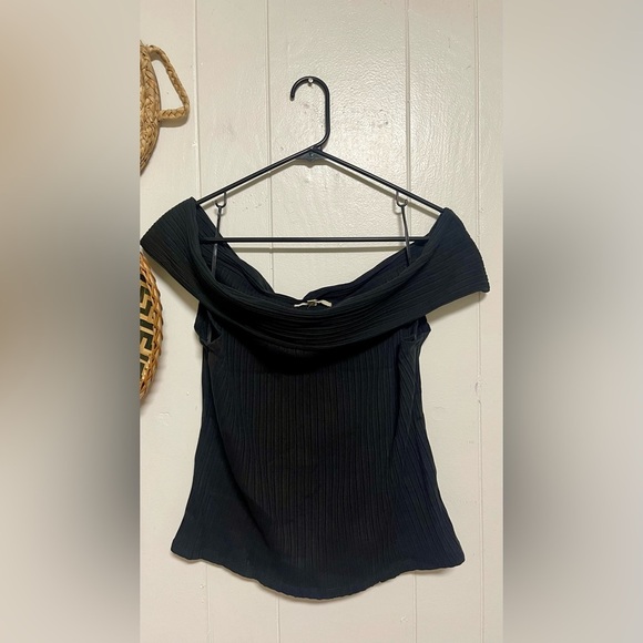 Madewell Rib Off the Shoulder Top Red Size Large - Picture 3 of 7